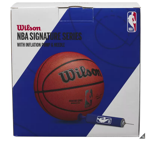 Wilson NBA Signature Series Basketball Size 7 With inflation Pump & Needle New - Picture 3 of 6