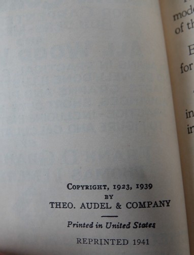 ANTIQUARIAN AUTOMOTIVE BOOKS MANUALS AUDELS CARPENTERS AND BUILDERS GUIDEN 1941 - Picture 7 of 7