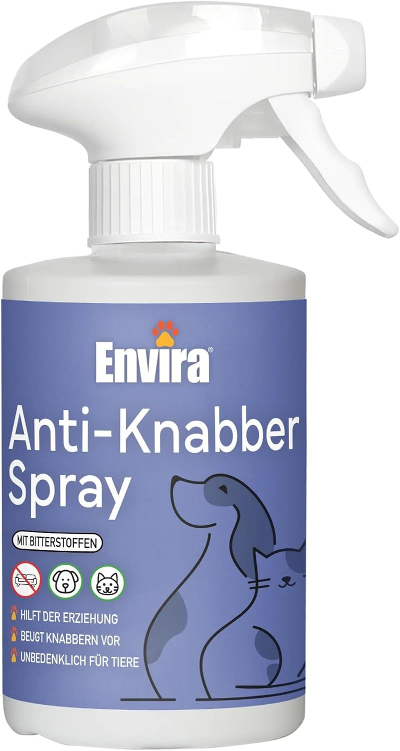 Envira Anti-Knabber Spray - Erziehungsspray Für Hund & Katze - Verhindert Knabbe