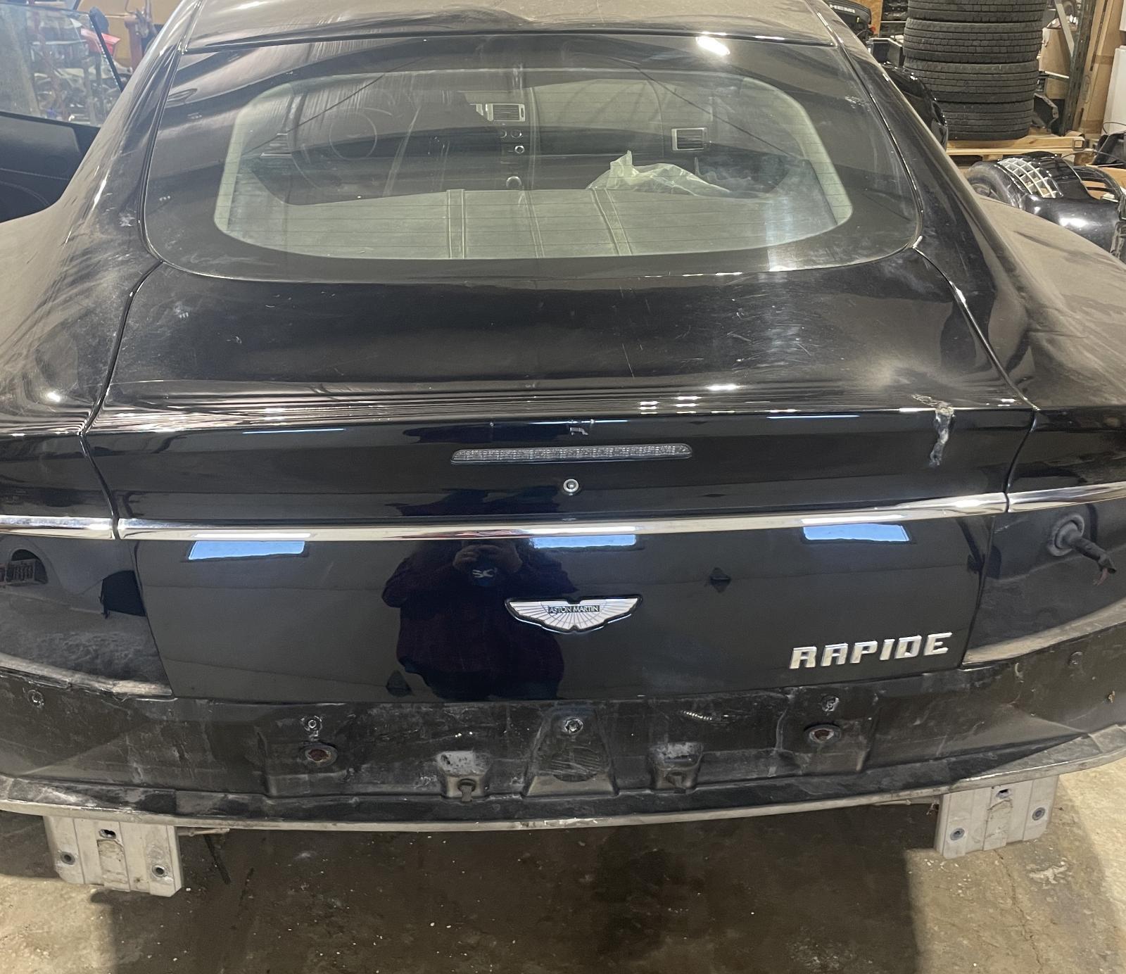2012 ASTON MARTIN RAPIDE TRUNK LID REAR GLASS LID GATE DECK LID BLACK OEM