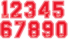 Felt 80's Football Shirt Soccer Numbers Heat Print Football Bukta Style Sevilla