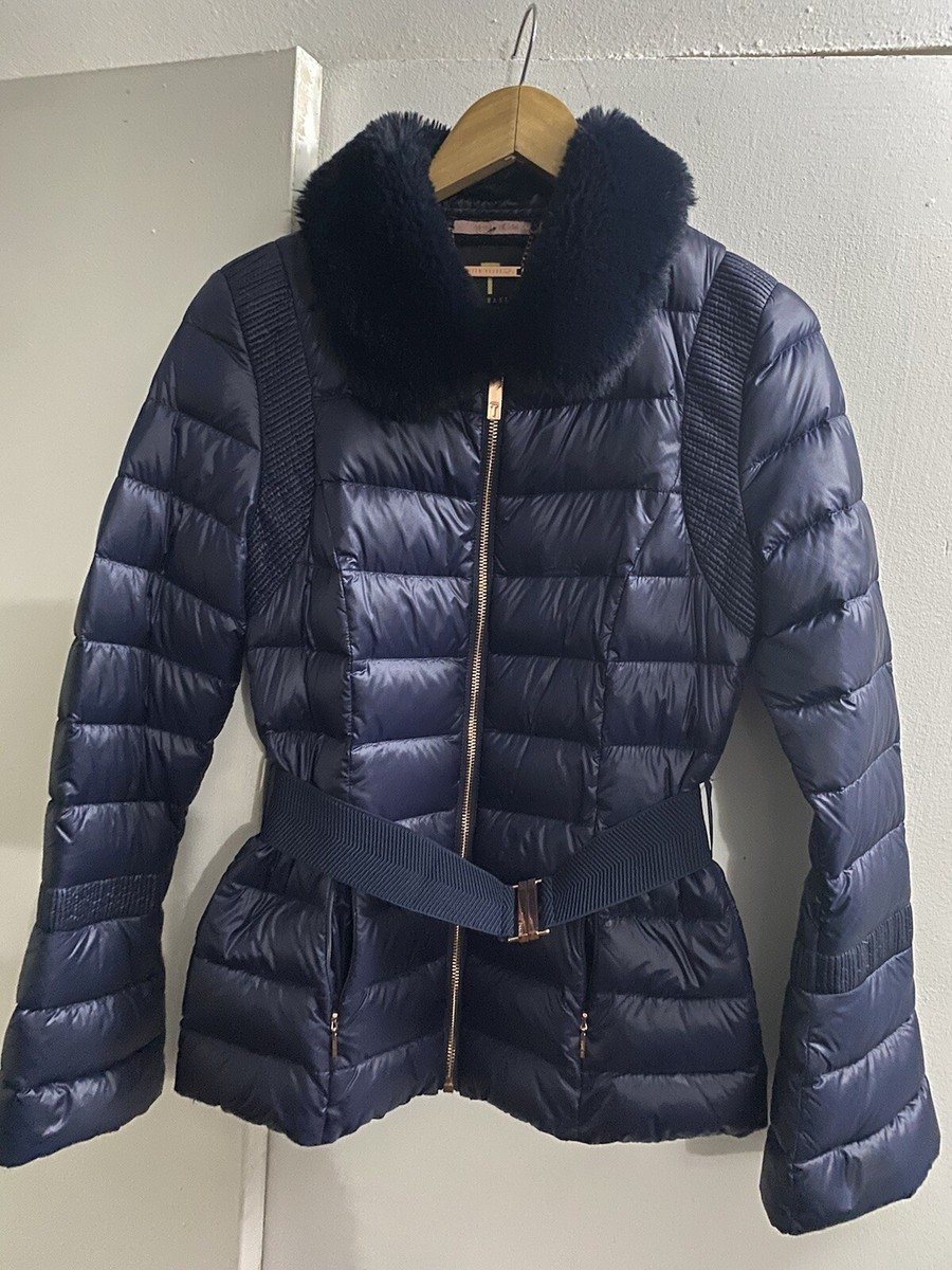Padded Jacket Ted Baker Yelta Coat Gorgeous Ted Baker Navy Blue
