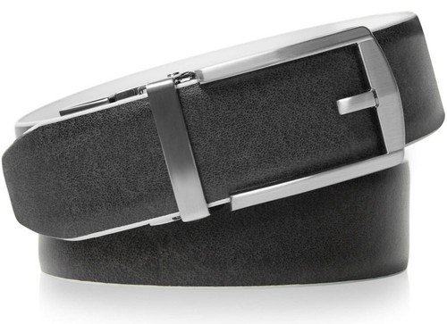 Real Leather Belt Mens Reversible Ratchet Belt With Automatic Adjustable Buckle - Picture 14 of 17