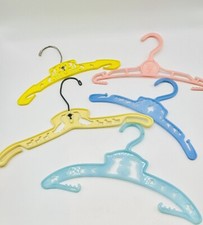 Set Of 5 Vintage Plastic Child's Hangers
