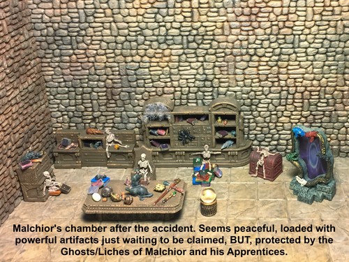 Painted Haunted Wizard Room Set - Works with Dwarven Forge and DnD D&D - Picture 2 of 8