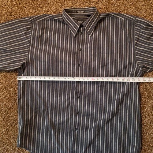 Van Heusen Button Up Long Sleeve Flannel Shirt Wrinkle Free - Mens Size XLT - Picture 12 of 13