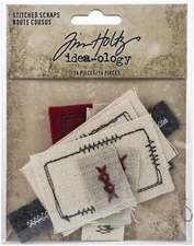 Idea-Ology Stitched Scraps 14/Pkg (Pack of 2)