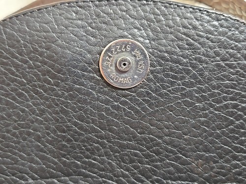 Vintage BRIGHTON Black Croc Brown Leather Flap Purse Shoulder Bag Crossbody - Picture 20 of 24