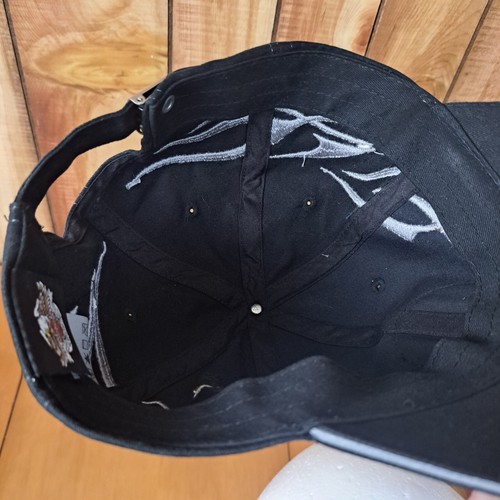 Cappello Berretto Vintage Harley Davidson Strapback Nero Argento Fiamme Tribali Teschio 2006 - Foto 16 di 21