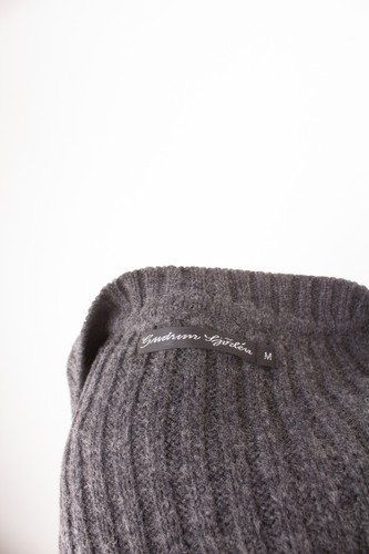Gudrun Sjöden Damen Cardigan Weste Strickjacke Gr. M Baumwolle Wolle Grau - Bild 6 von 7