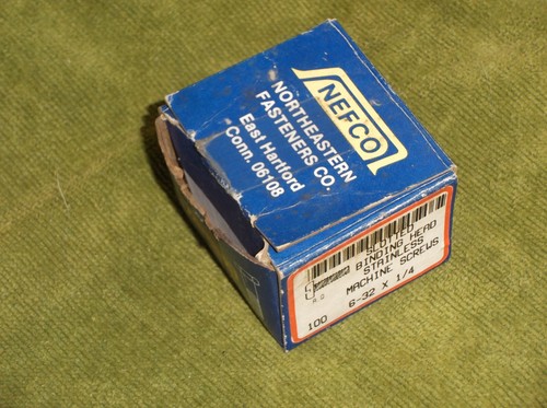 Menge 75 SS SCHLITZ Binde Pan Head MASCHINENSCHRAUBE 6-32 x 1/4" Edelstahl - Bild 2 von 3