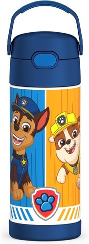Thermos FUNtainer Stainless Steel 14oz/410mL Straw Bottle, Paw Patrol