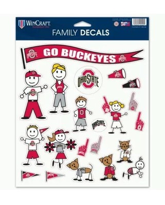 Ohio State BUCKEYES Family Decals 21 Per Sheet Just LIKE a Fathead