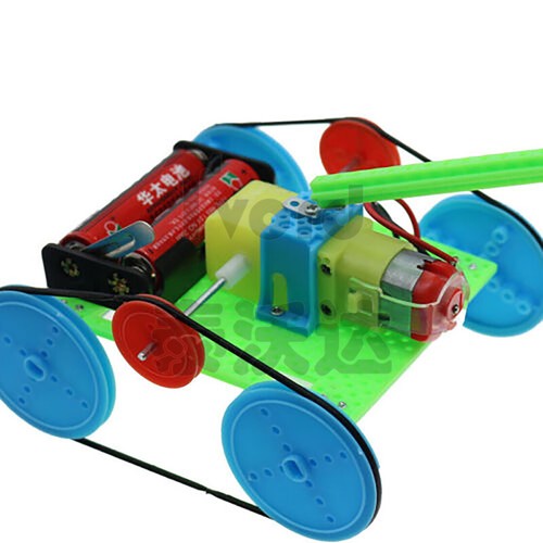 Car Chassis Perforated Plastic Panel Car Frame DIY For Robotic Toy Model 4Colors - Picture 7 of 7