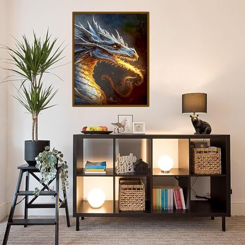 Dragon Diamond Painting Kits for Adults,5D Dragon Diamond Art Painting Kits, - Foto 4 di 7
