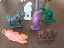 Milwaukee County Zoo Mold A Rama Souvenir Figures Souvenir Lot Corythosaurus 