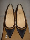 100% AUTHENTIC NEW WOMEN LOUBOUTIN PAULINA STRASS CREPE SATIN PUMPS/HEELS US 7.5 — photo 5