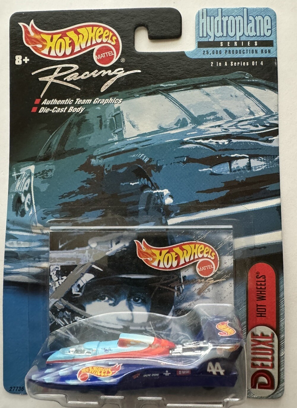 2000 Hot Wheels RACING HYDROPLANE SERIES Hydroplane #44 HOT WHEELS 2/4