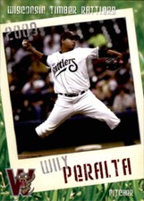 2009 Wisconsin Timber Rattlers Grandstand #22 Wily Peralta Dominican Republic DR
