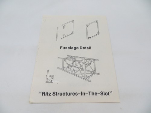 RITZ STANDARD MODEL A Vintage Flugzeug Flugzeug Werbung Papierheft - Bild 5 von 5