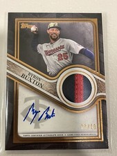 2023 Topps Series 1 BYRON BUXTON Topps Reverence Auto Patch Card 03/10 TRAP-BB