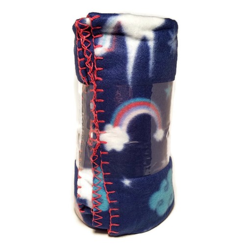 Mainstays Fleece Throw 50 x 60 BLUE UNICORN RAINBOW Lightweight Washable Blanket - Picture 7 of 11