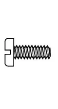 4-40 x 5/8" Pan Head Screw Slotted Nylon Fastener S14048 