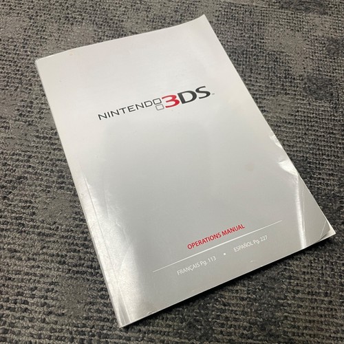 Nintendo 3DS XL System Instruction Booklet Operations Manual | eBay