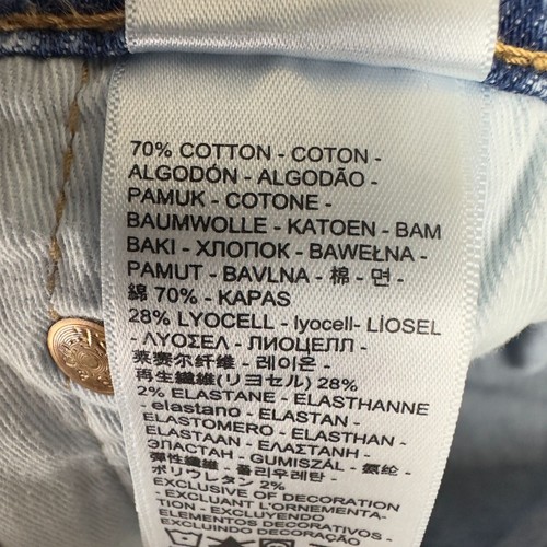Jeans Levis Premium 502 Big E Taper Fit Uomo 32X30 Lavaggio Medio Denim Elasticizzato - Foto 15 di 18