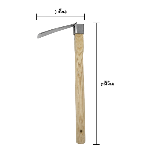 Zenport J6-02 Stainless Steel Hoe, 15-Inch Handle, 5-Inch Head - 12 Pack - Picture 5 of 5