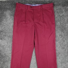 Charles Tyrwhitt Chinos Trousers Red Size 38 W38 L32 Men's Classic Fit Non Iron