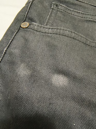 Serenade Black Shiny Fitted Denim Jeans Straight Leg Mens Size 38 ( 38x32 ) A+++ - Picture 6 of 22
