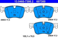 Bremsbelagsatz Scheibenbremse ATE 13.0460-7300.2 FüR C4 Picasso Peugeot 308 SW 2