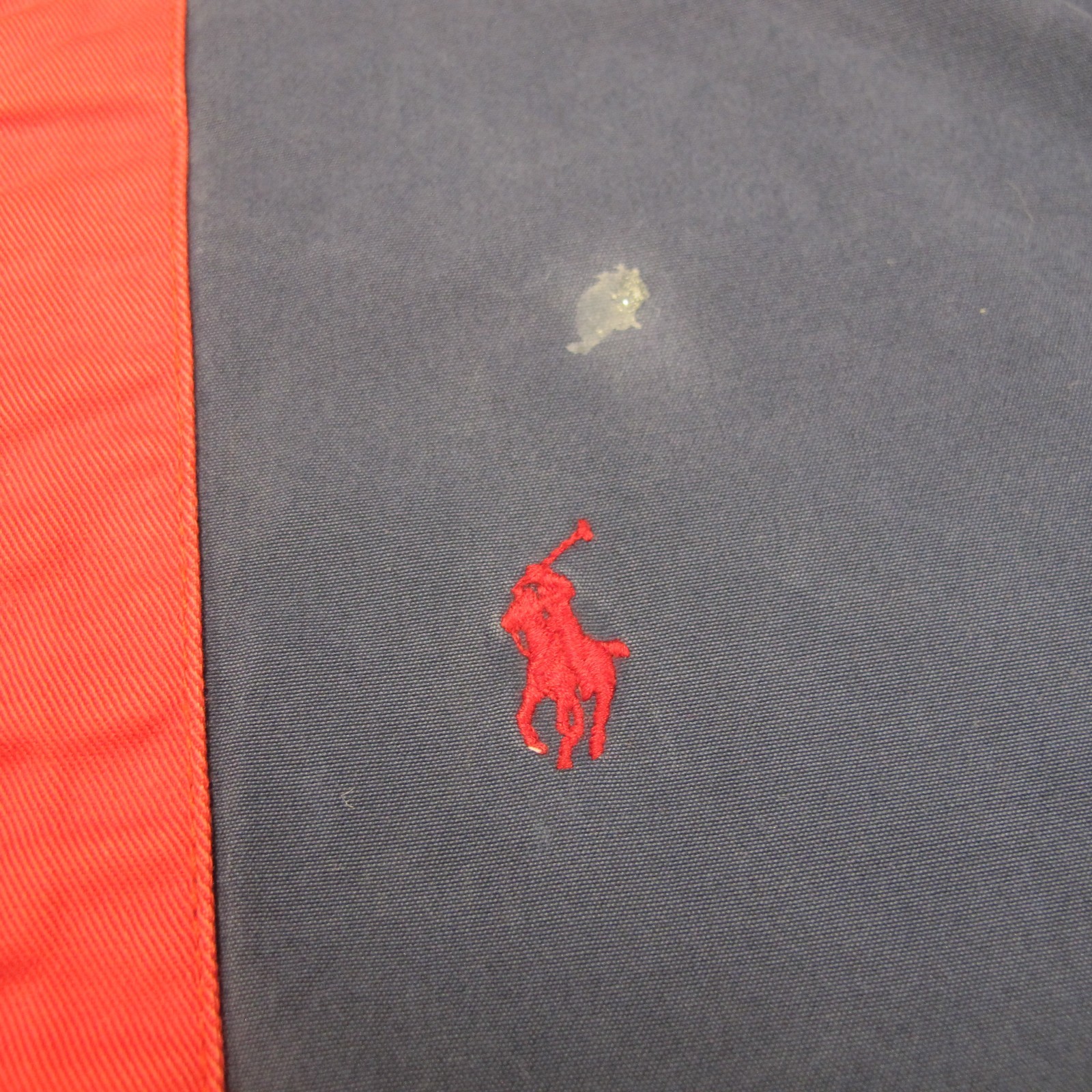 Vintage Polo Ralph Lauren Harrington Jacket Mens Large Navy Cafe Racer Stripe 90 thumbnail 2