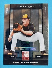 2008 Donruss Elite Extra Edition - Dusty Coleman #32 RC Oakland Athletics 