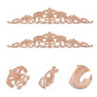 Floral Appliques Carved Decor Furniture Embellishments Wooden Carved Ornament