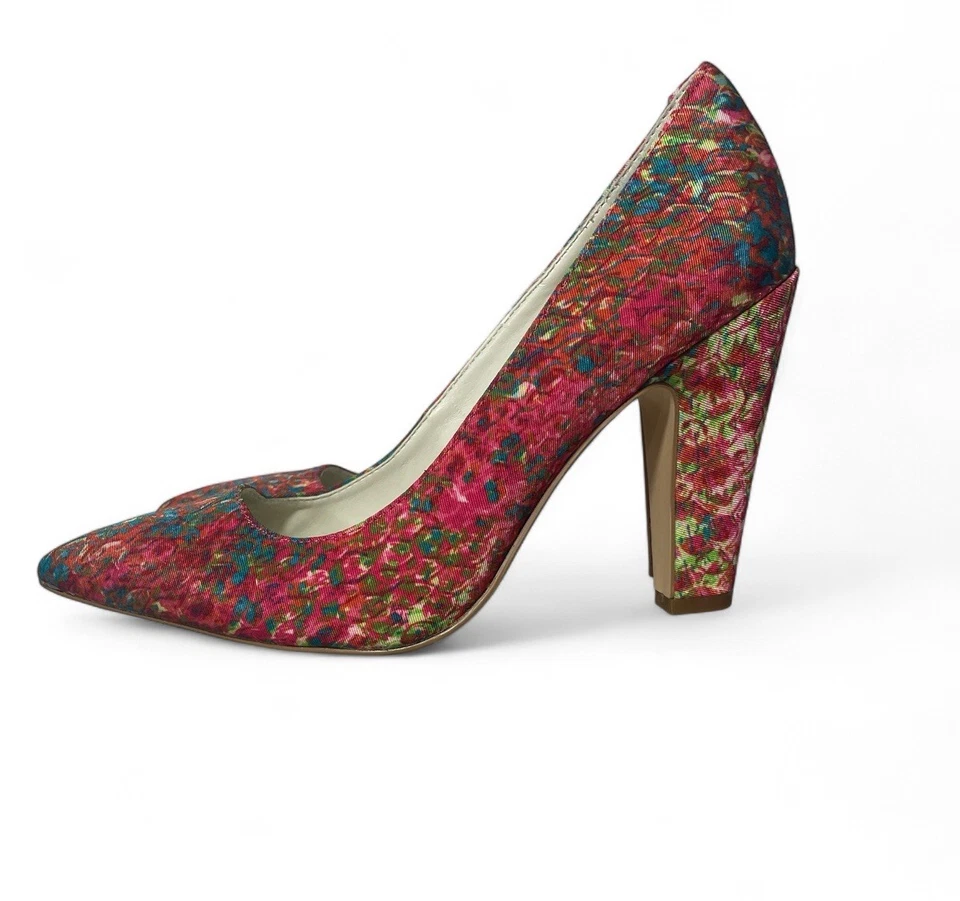 "Bombas Anne Klein Akhollyn Bright Multi 3"" talla 6 Boho Festival ligeramente usadas" Foto 3 de 4