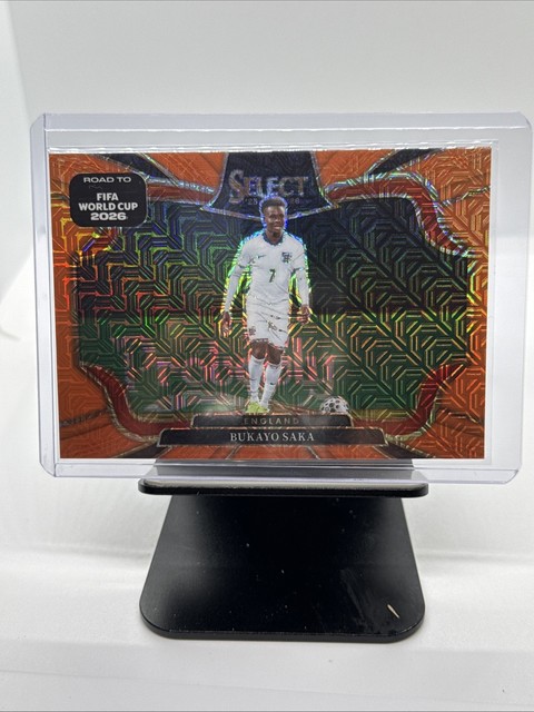 2026 Panini Select WORLD CUP Bukayo Saka Field Level Orange Mojo /825