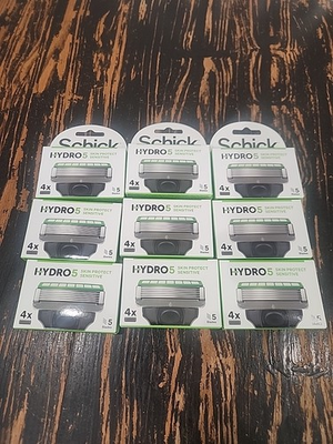 #ad #ad LOT Of 36 Refills Schick Hydro 5 Skin Protect Sensitive 5 Blades NEW IN BOX $44.99