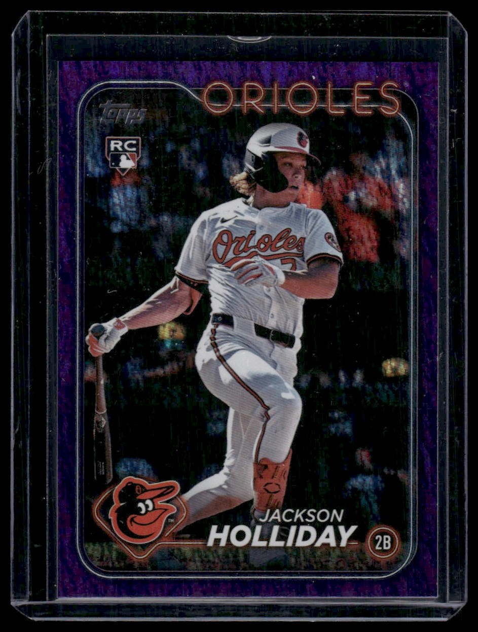 2024 Topps Update #US50 Jackson Holliday Purple Holofoil #/799