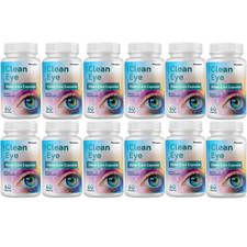 Clean Eye Vision Support Formula, 12 Bottles Genuine Vision Care Supplement
