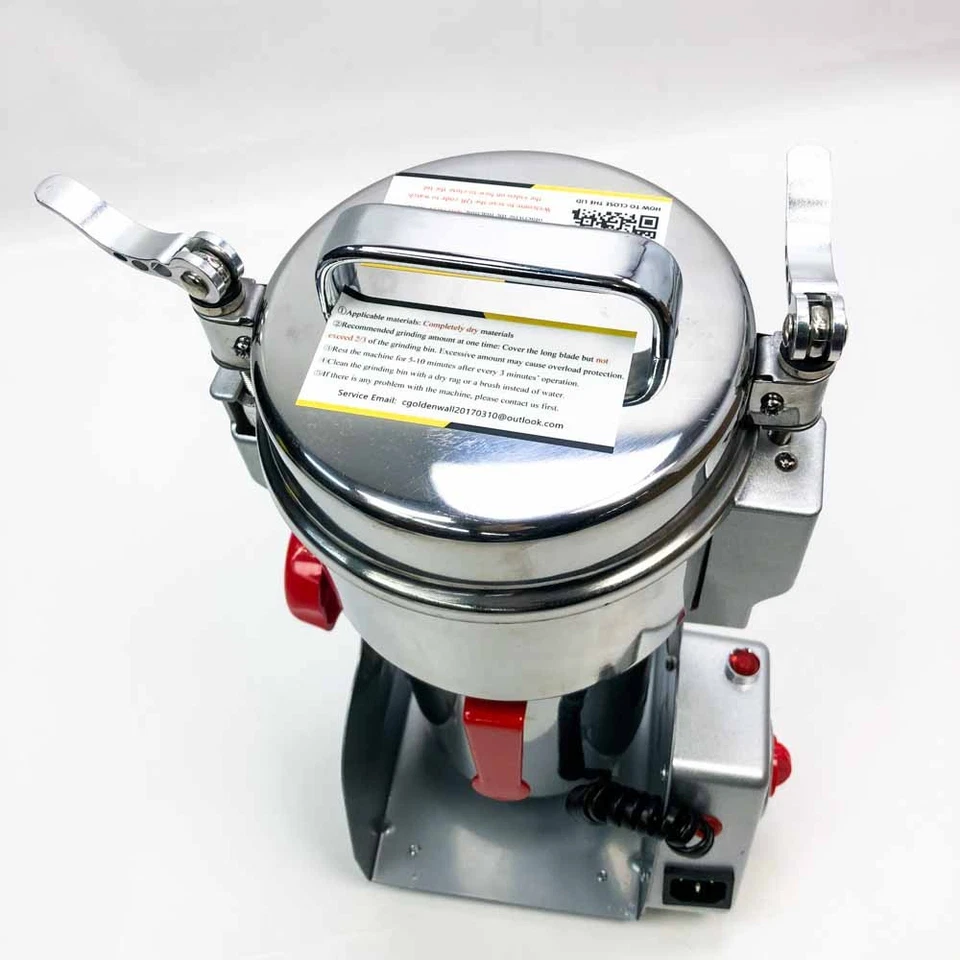400g 1800W Sicherheitsvervesserte Gewürzmühle CGOLDENWALL Schrotmühle Edelstahl - Bild 4 von 4