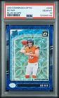 🔥 2024 Donruss Optic Rookie Bo Nix Blue Scope 🔥 PSA 10 🔥