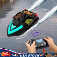 3 Bait Boxes GPS Fishing Bait Boat for Fishing w/Remote 2-3H Endurance 3.28 ft/s