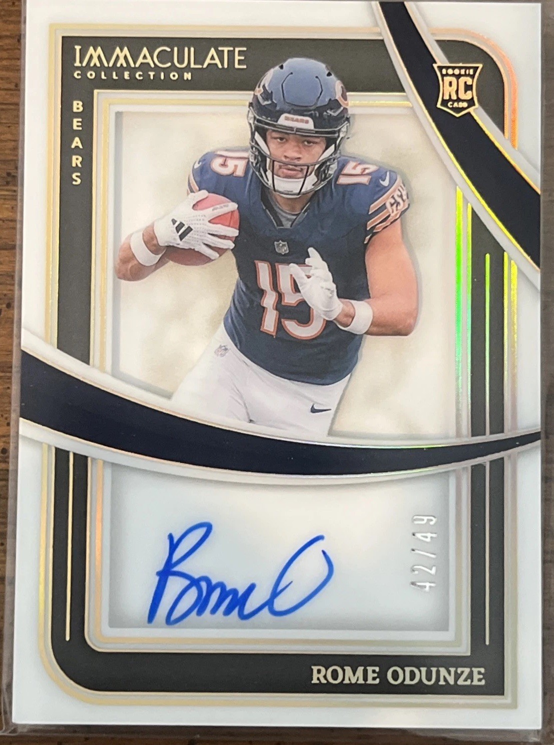 Panini 2024 Immaculate Rome Odunze Rookie Auto #IRSS-ROE /49 Bears NFL