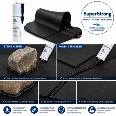 Super Strong PVC Folienkleber 290 ml Super Strong schwarzr (34,45 EUR/l)