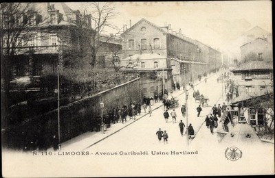 Ak Limoges Haute Vienne, Avenue Garibaldi, Haviland Factory - 4067208