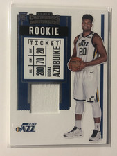 2020-21 Contenders Basketball Udoka Azubuike Rookie Ticket Patch/Jersey RS-UDK