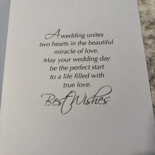 For Your Wedding Best Wishes True Love ❤️ 5”x7.75" Stockwell Greeting Card - Picture 5 of 11