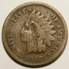 1868 Indian Head Cent  "Not Cleaned -Actual Coin Pictured"